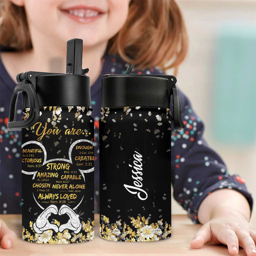 Personalized Kids Water Bottle with Custom Name & Design Kids Water Bottle GradoCreations