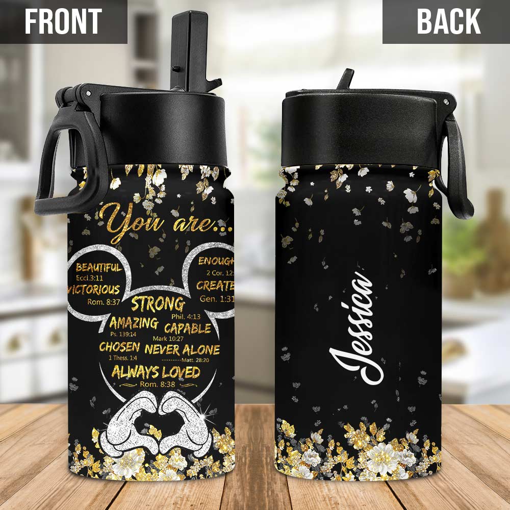 Personalized Kids Water Bottle with Custom Name & Design Kids Water Bottle GradoCreations