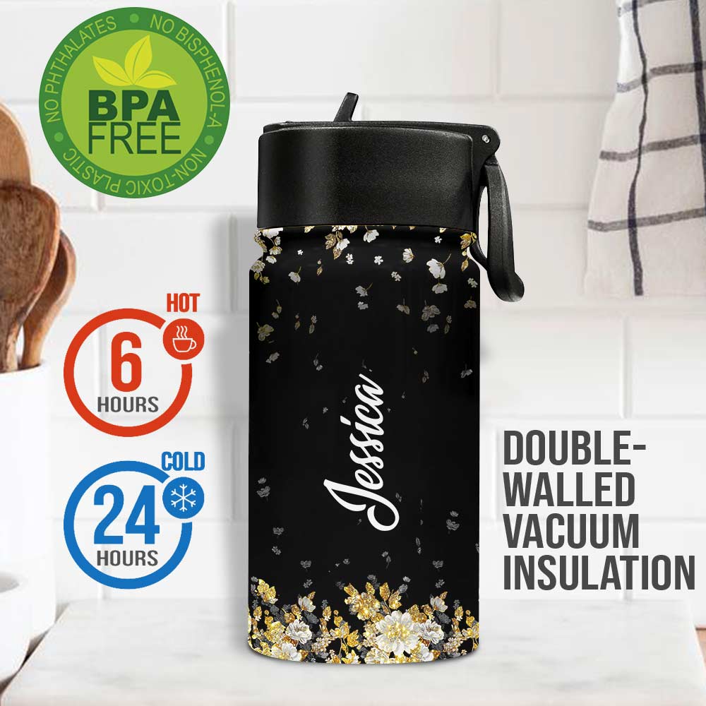 Personalized Kids Water Bottle with Custom Name & Design Kids Water Bottle GradoCreations