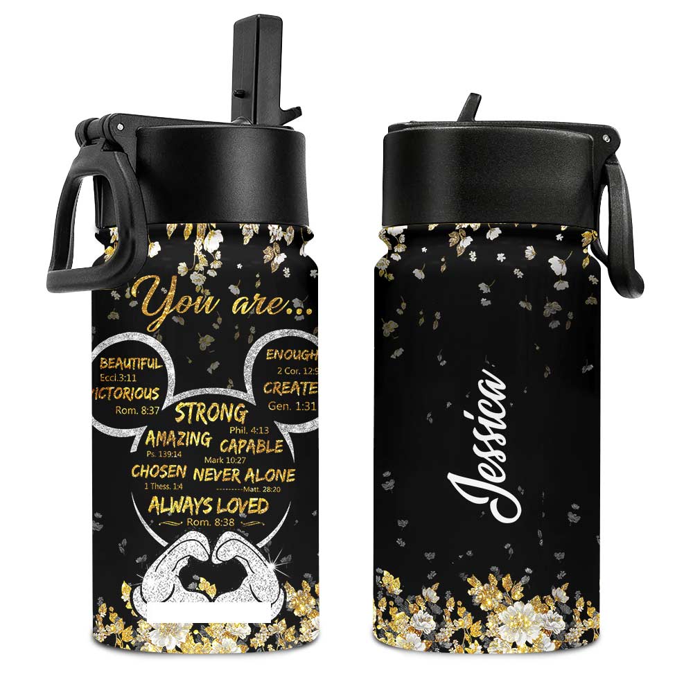 Personalized Kids Water Bottle with Custom Name & Design Kids Water Bottle GradoCreations
