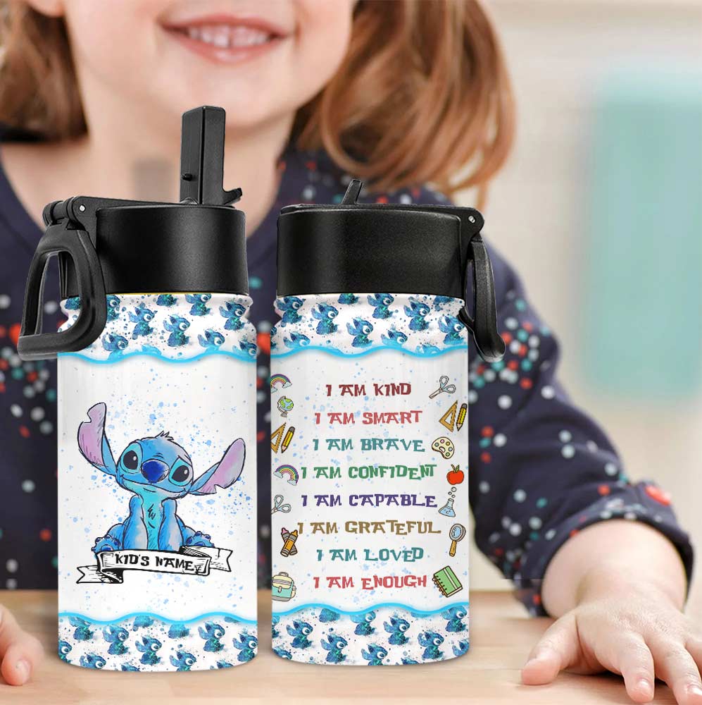 Personalized Kids Water Bottle Custom Name Ohana Gift Kids Water Bottle GradoCreations