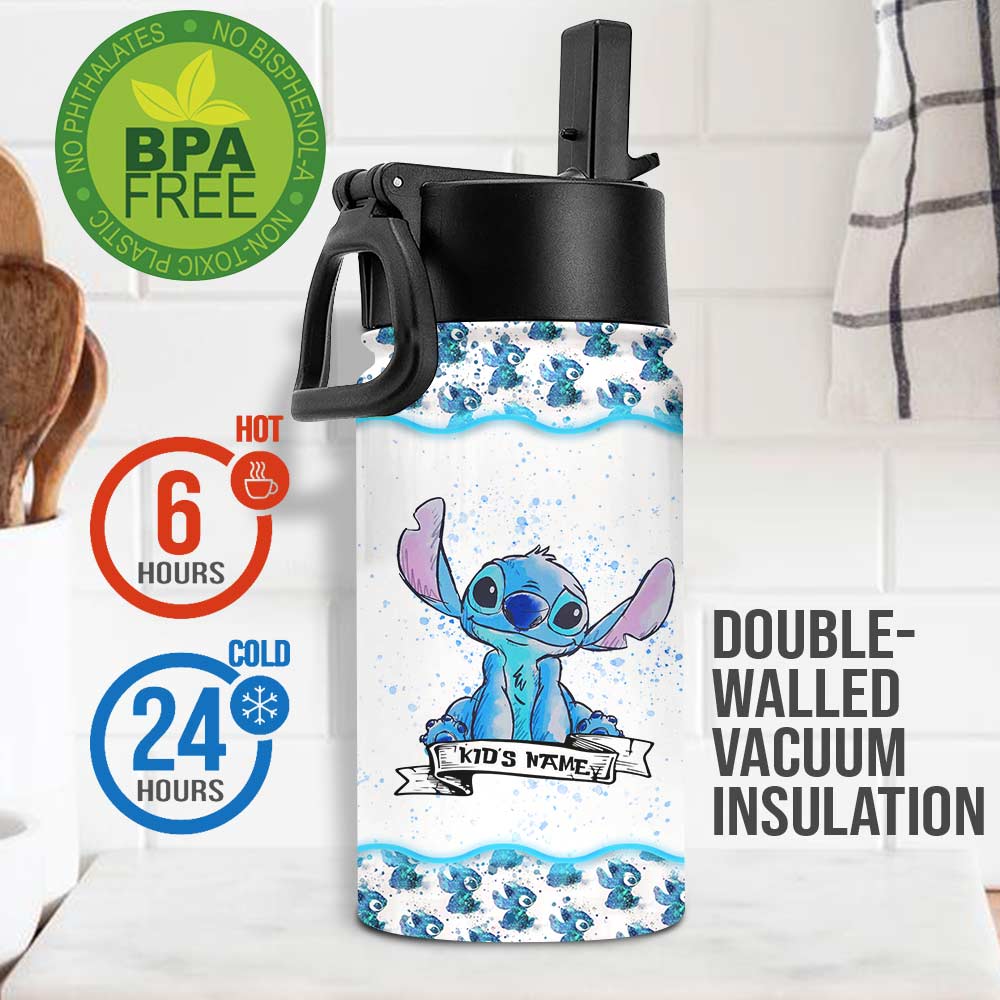 Personalized Kids Water Bottle Custom Name Ohana Gift Kids Water Bottle GradoCreations