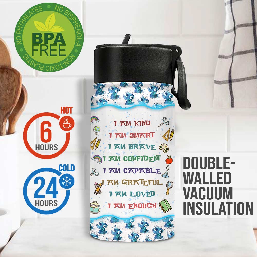 Personalized Kids Water Bottle Custom Name Ohana Gift Kids Water Bottle GradoCreations