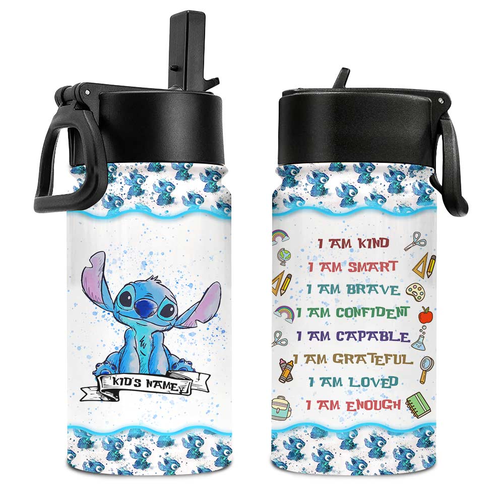 Personalized Kids Water Bottle Custom Name Ohana Gift Kids Water Bottle GradoCreations
