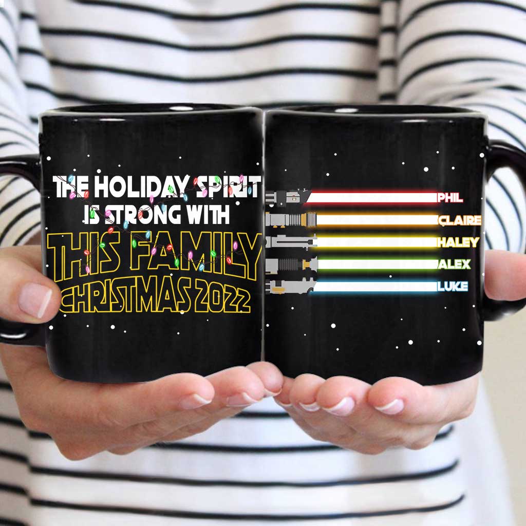 Personalized Christmas Family Mug Custom Name Gift 11oz Mug GradoCreations