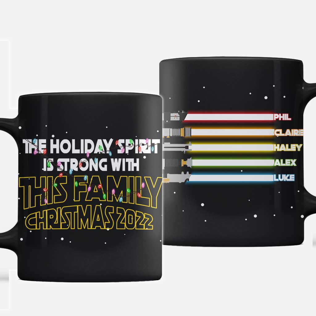 Personalized Christmas Family Mug Custom Name Gift 11oz Mug GradoCreations