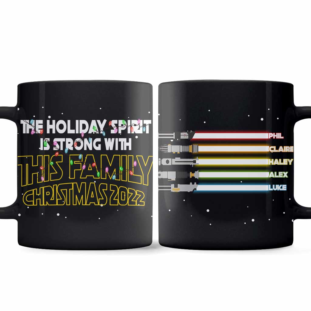 Personalized Christmas Family Mug Custom Name Gift 11oz Mug GradoCreations