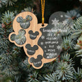 Personalized Christmas Layered Ornament for Grandma with Names Layers Mix Ornament GradoCreations
