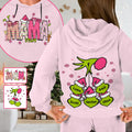 Personalized Mama Grinch Waffle Hoodie Custom Name Gift for Mom Waffle Hoodie GradoCreations