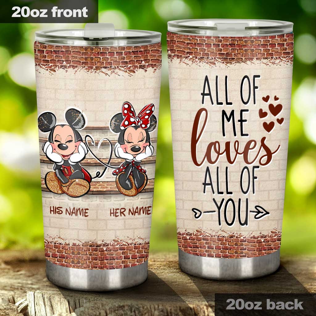 Personalized Mouse Tumbler Custom Name Gift for Couples Tumbler GradoCreations