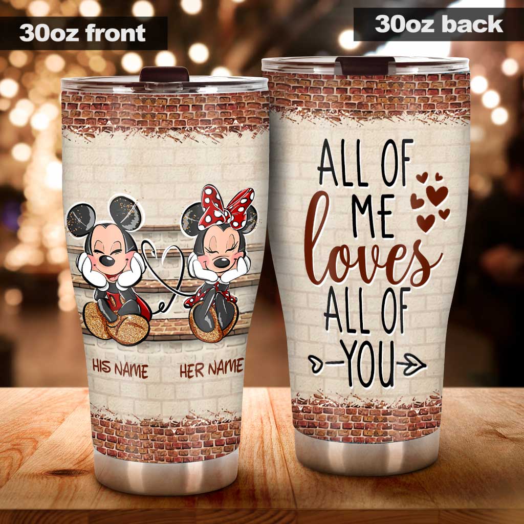 Personalized Mouse Tumbler Custom Name Gift for Couples Tumbler GradoCreations