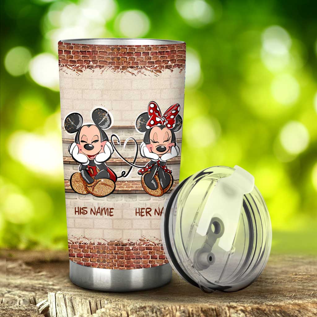 Personalized Mouse Tumbler Custom Name Gift for Couples Tumbler GradoCreations