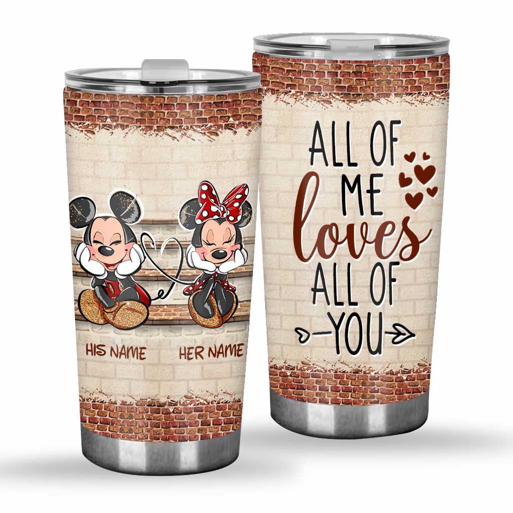 Personalized Mouse Tumbler Custom Name Gift for Couples Tumbler GradoCreations