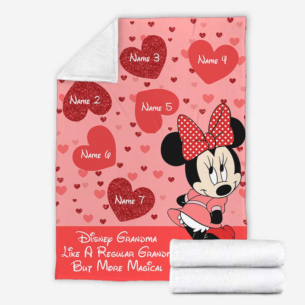 Personalized Disney Grandma Mouse Blanket Custom Name Gift Blanket GradoCreations
