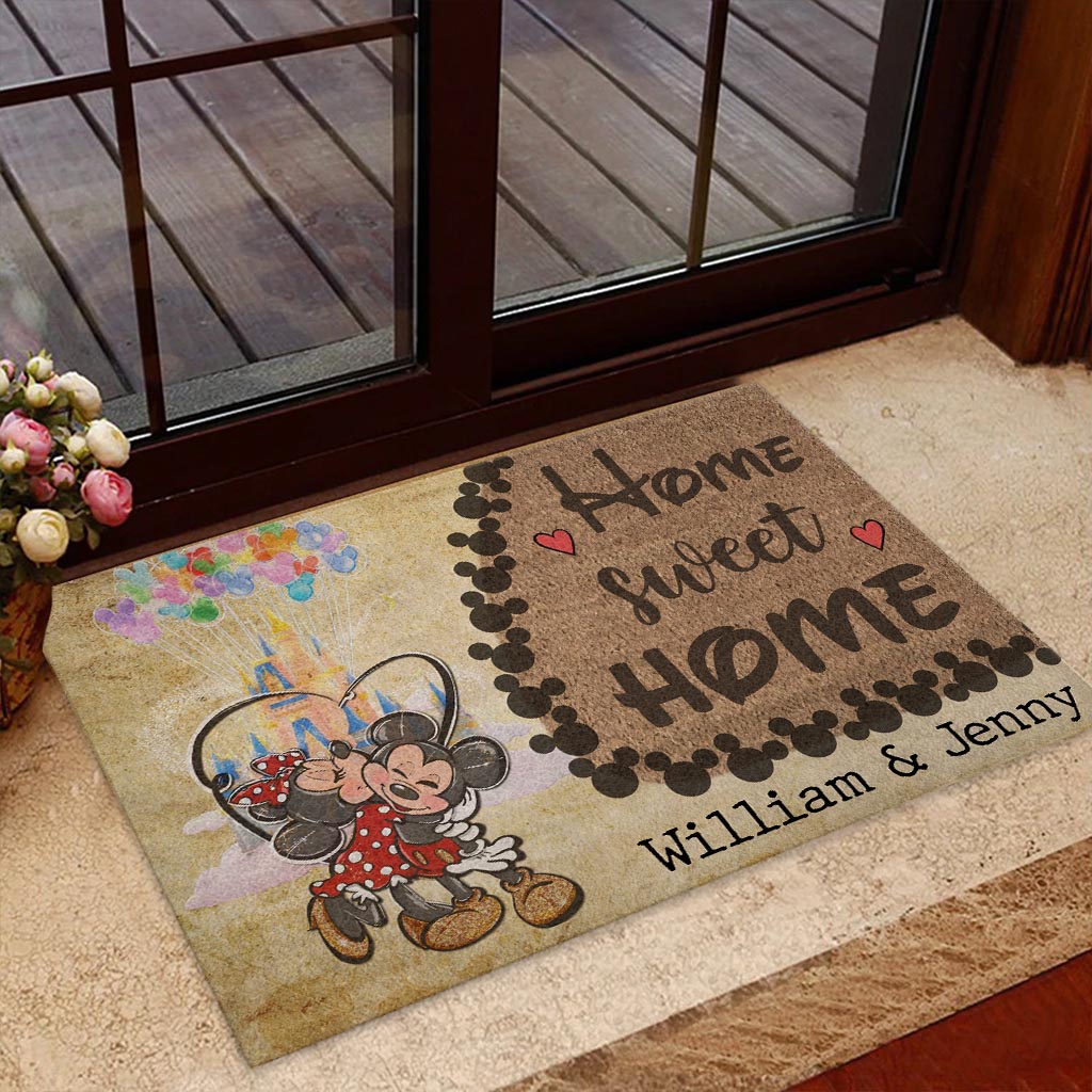Personalized Home Sweet Home Doormat Custom Name Gift Doormat GradoCreations