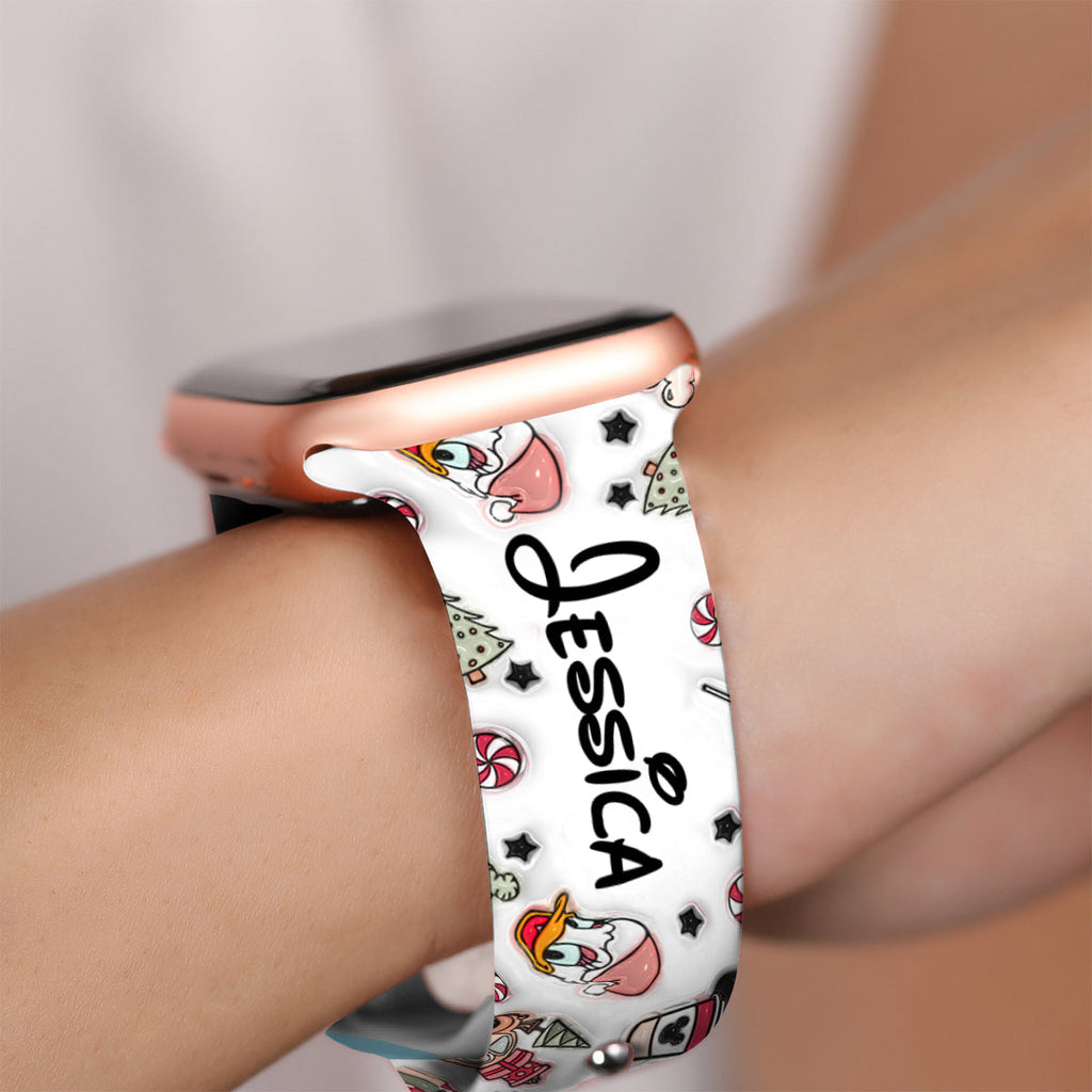 Personalized Christmas Apple Watch Band Custom Name Gift Apple Watch Band GradoCreations