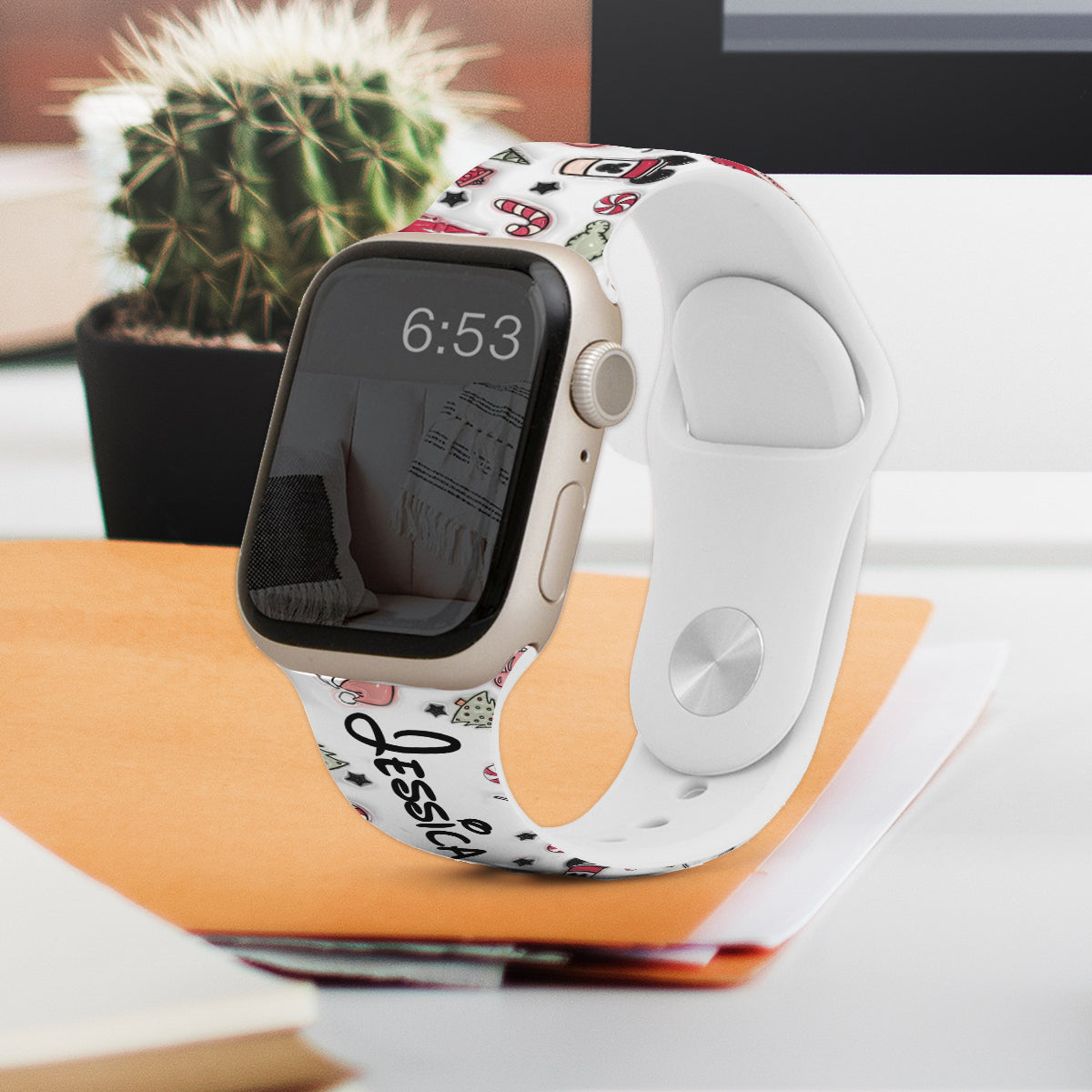 Personalized Christmas Apple Watch Band Custom Name Gift Apple Watch Band GradoCreations