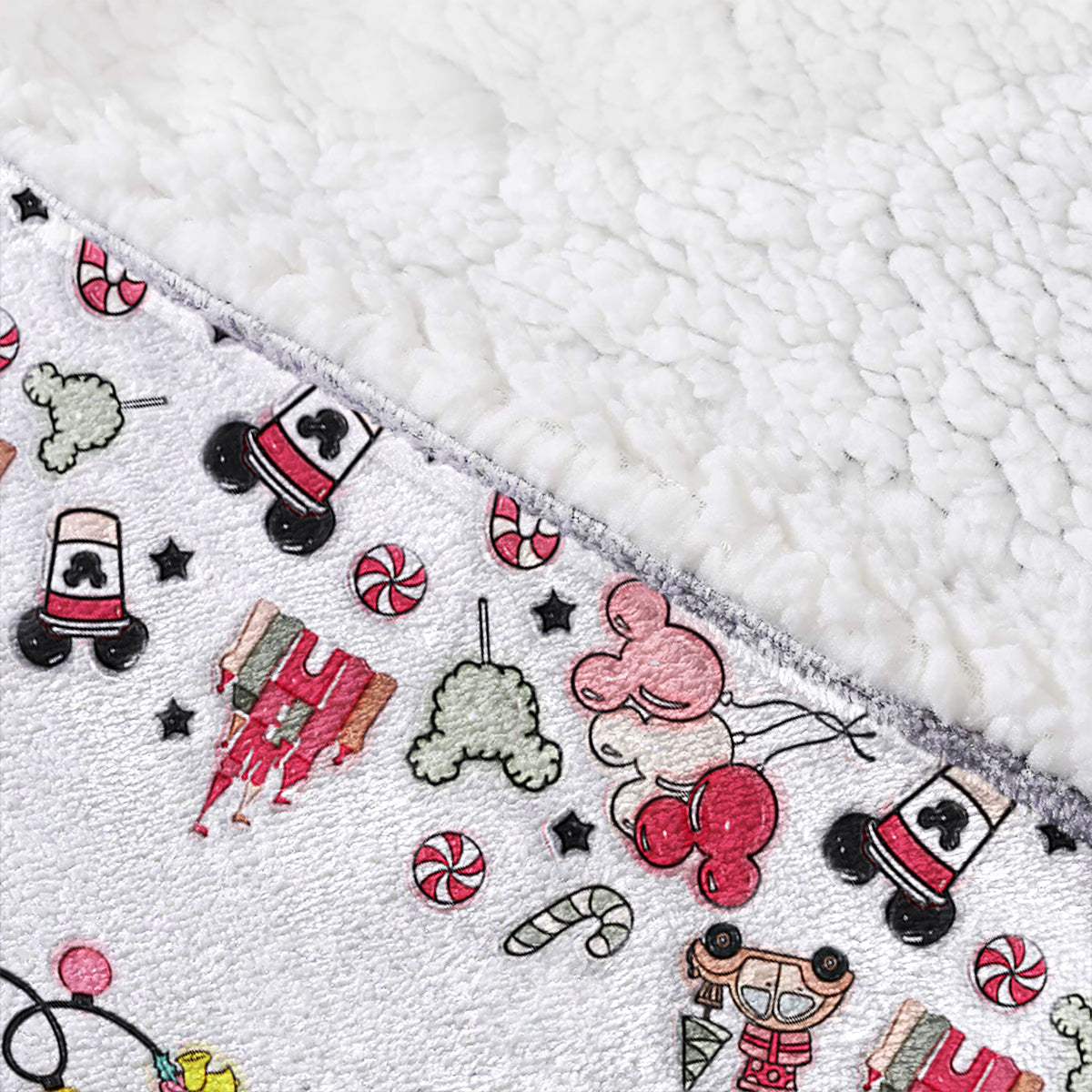 Personalized Disney Watching Blanket Hoodie Custom Name Gift Blanket Hoodie GradoCreations