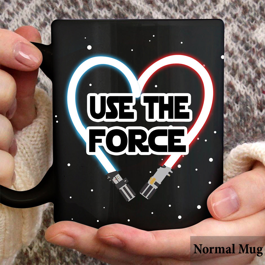 Personalized Use The Force Mug Custom Names Engagement Gift Mug GradoCreations