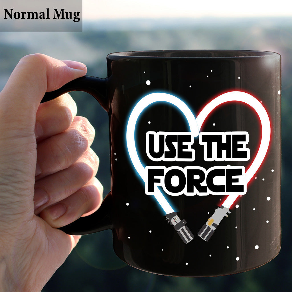 Personalized Use The Force Mug Custom Names Engagement Gift Mug GradoCreations