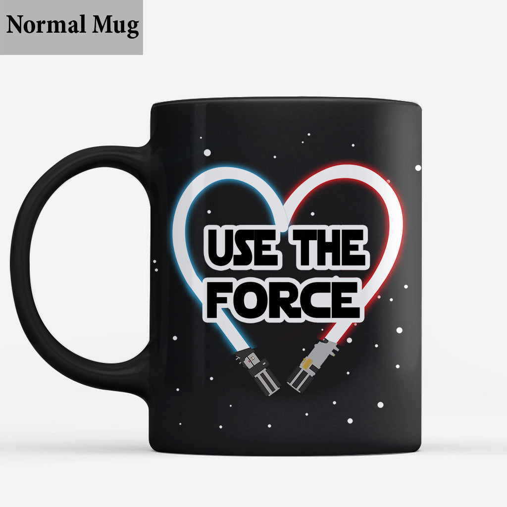 Personalized Use The Force Mug Custom Names Engagement Gift Mug GradoCreations