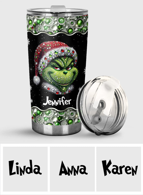 Personalized Grinchmas Tumbler Custom Name Christmas Gift Tumbler GradoCreations