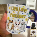 Personalized Accent Mug Live Long and Pawspurr Cat Design Gift for Pet Lovers Accent Mug GradoCreations