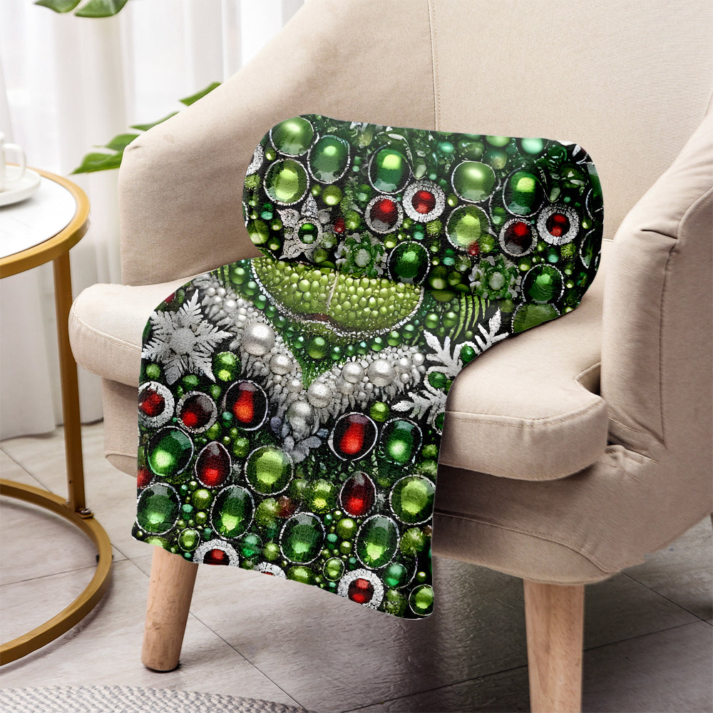 Personalized Grinchmas Blanket Custom Name Christmas Gift Blanket GradoCreations