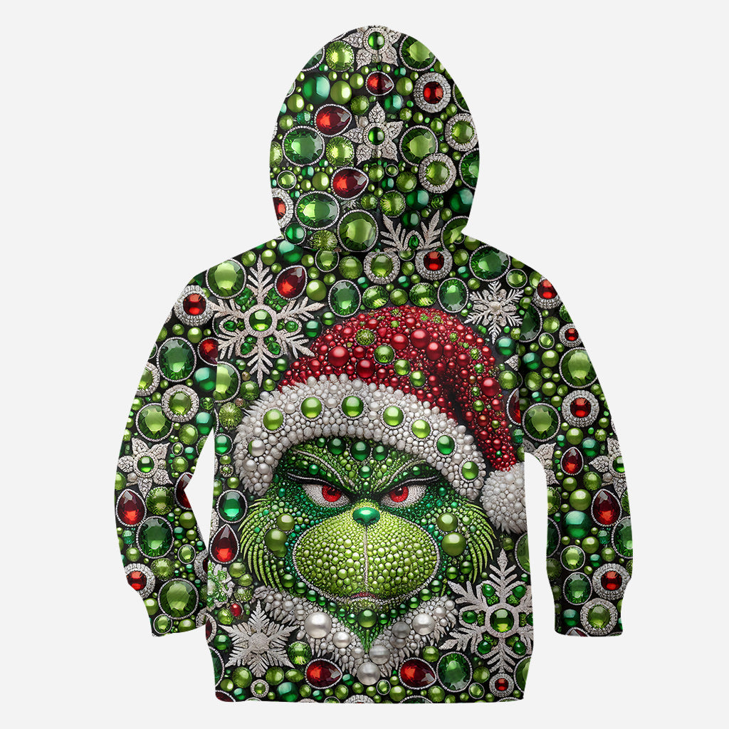 Personalized Grinch Hoodie and Leggings Christmas Outfit Hoodie & Leggings GradoCreations
