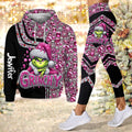 Personalized Grinch Christmas Hoodie & Leggings Gift for Mom Hoodie & Leggings GradoCreations
