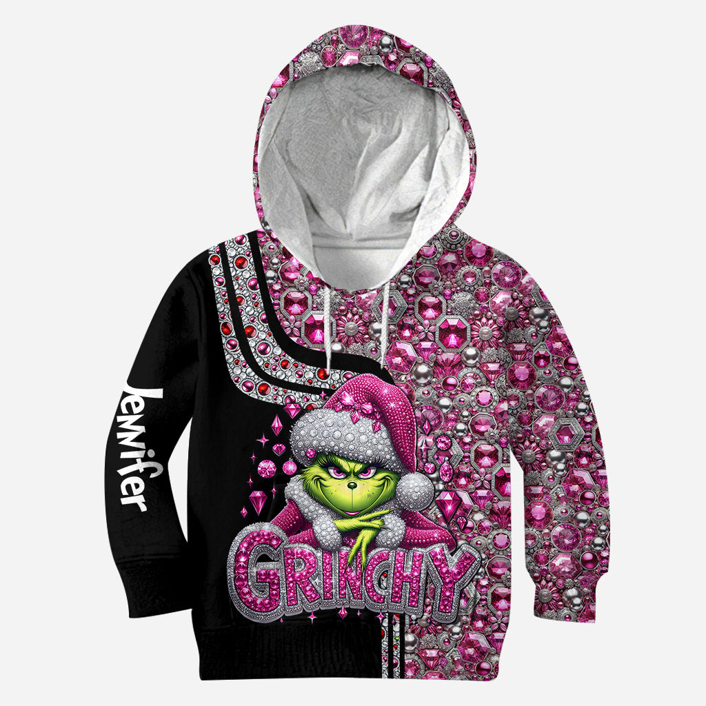 Personalized Grinch Christmas Hoodie & Leggings Gift for Mom Hoodie & Leggings GradoCreations
