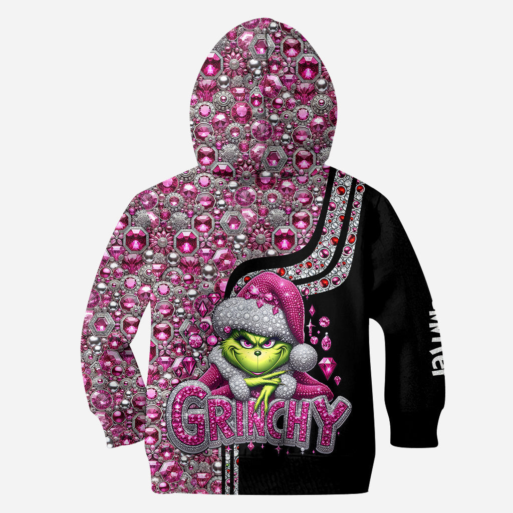 Personalized Grinch Christmas Hoodie & Leggings Gift for Mom Hoodie & Leggings GradoCreations