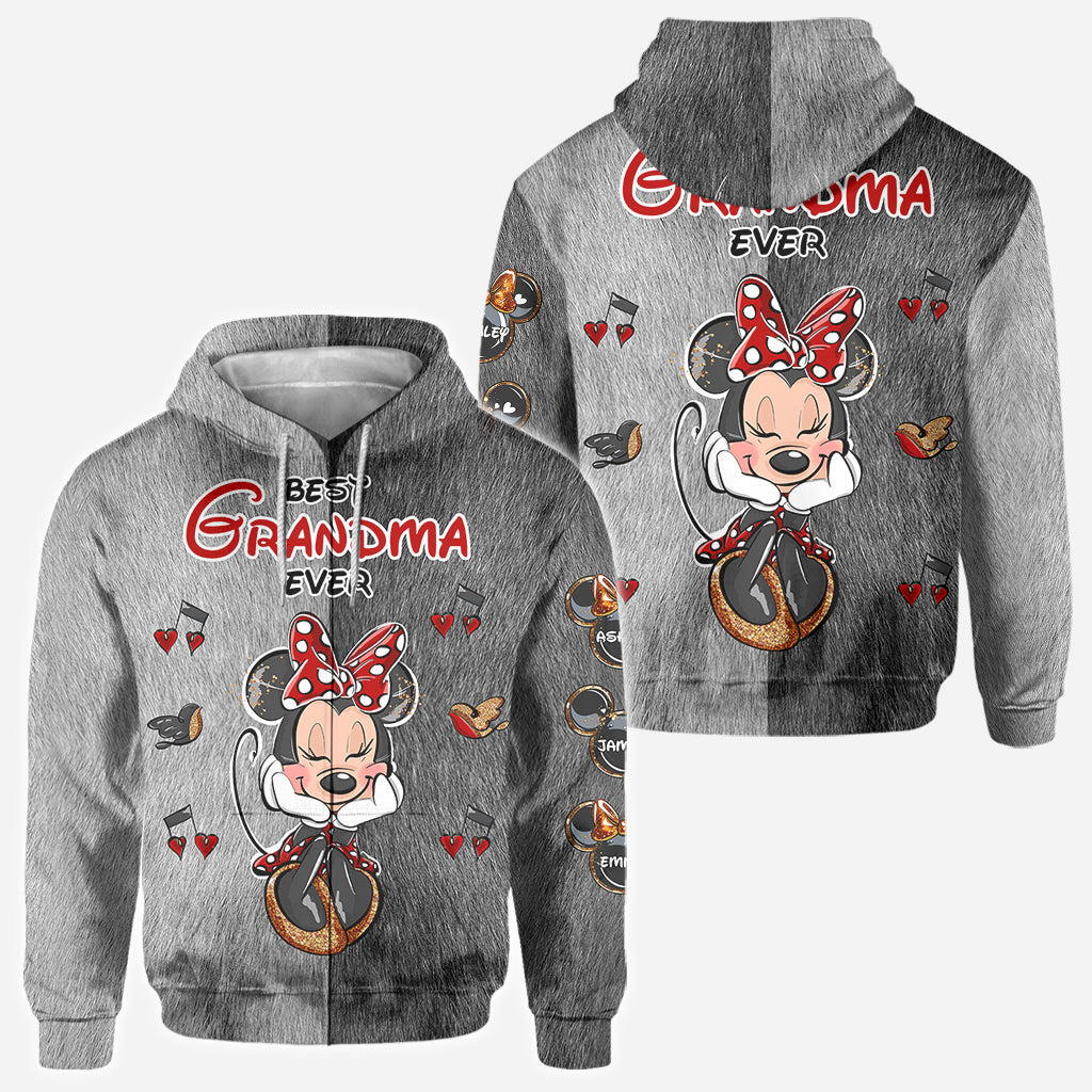 Personalized All Over Shirt Best Grandma Gift with Custom Names All Over Shirt GradoCreations