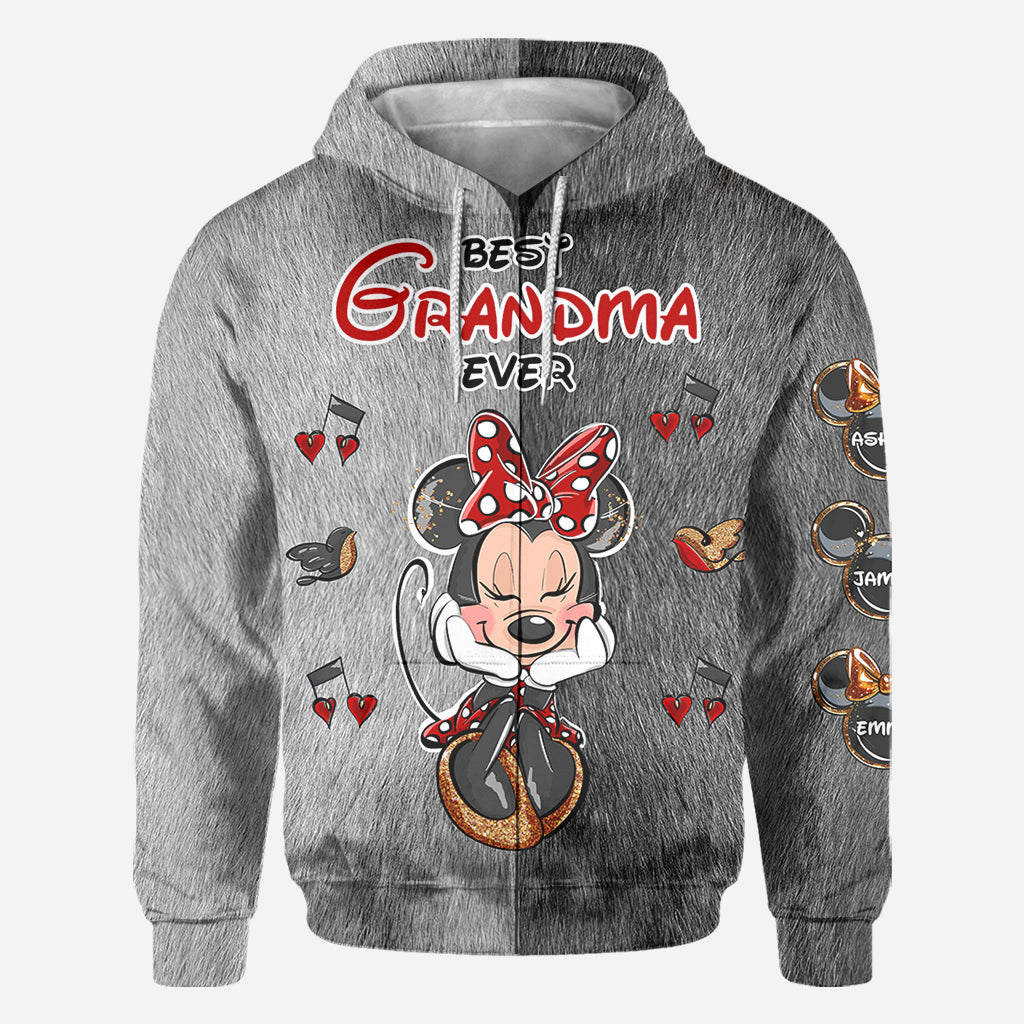 Personalized All Over Shirt Best Grandma Gift with Custom Names All Over Shirt GradoCreations