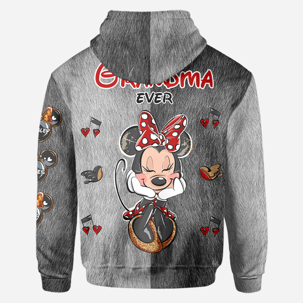 Personalized All Over Shirt Best Grandma Gift with Custom Names All Over Shirt GradoCreations