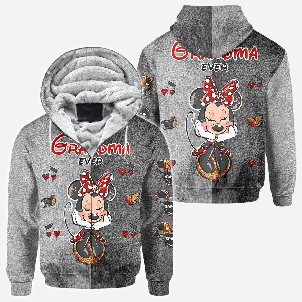 Personalized All Over Shirt Best Grandma Gift with Custom Names All Over Shirt GradoCreations