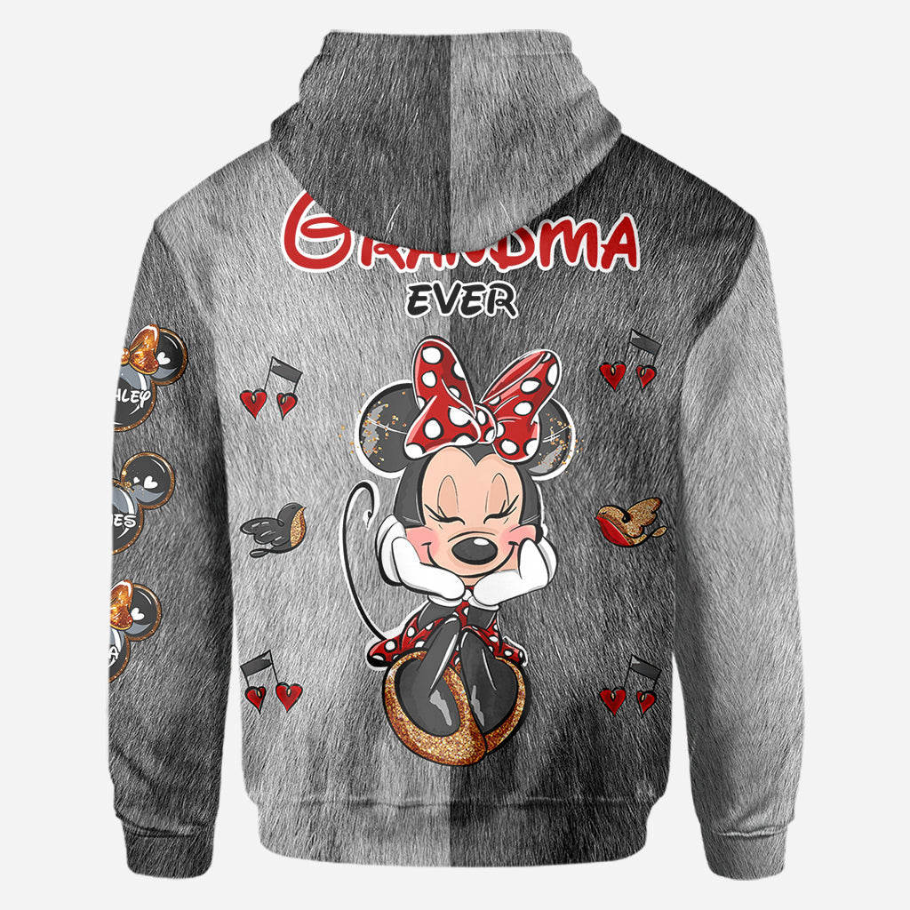 Personalized All Over Shirt Best Grandma Gift with Custom Names All Over Shirt GradoCreations