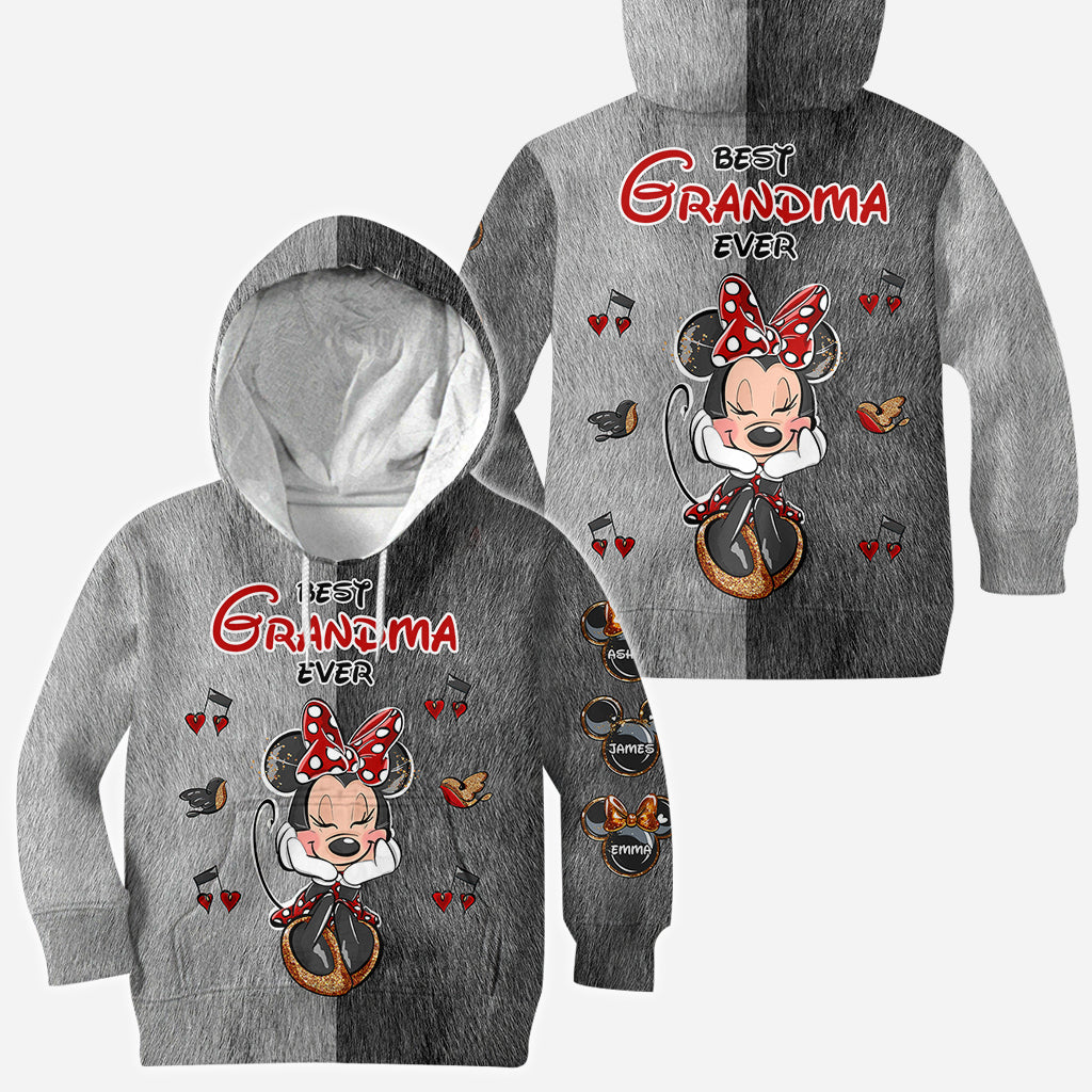 Personalized All Over Shirt Best Grandma Gift with Custom Names All Over Shirt GradoCreations