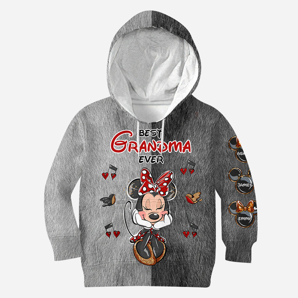 Personalized All Over Shirt Best Grandma Gift with Custom Names All Over Shirt GradoCreations