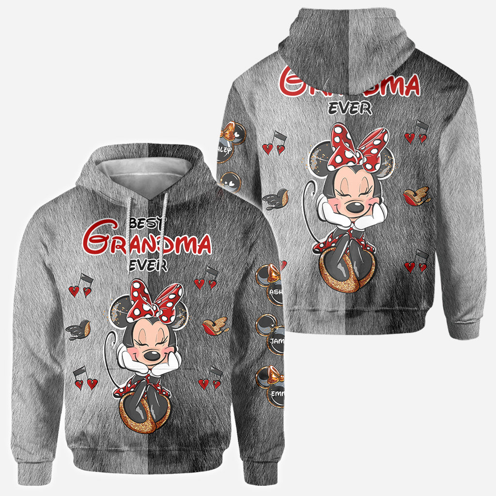 Personalized All Over Shirt Best Grandma Gift with Custom Names All Over Shirt GradoCreations