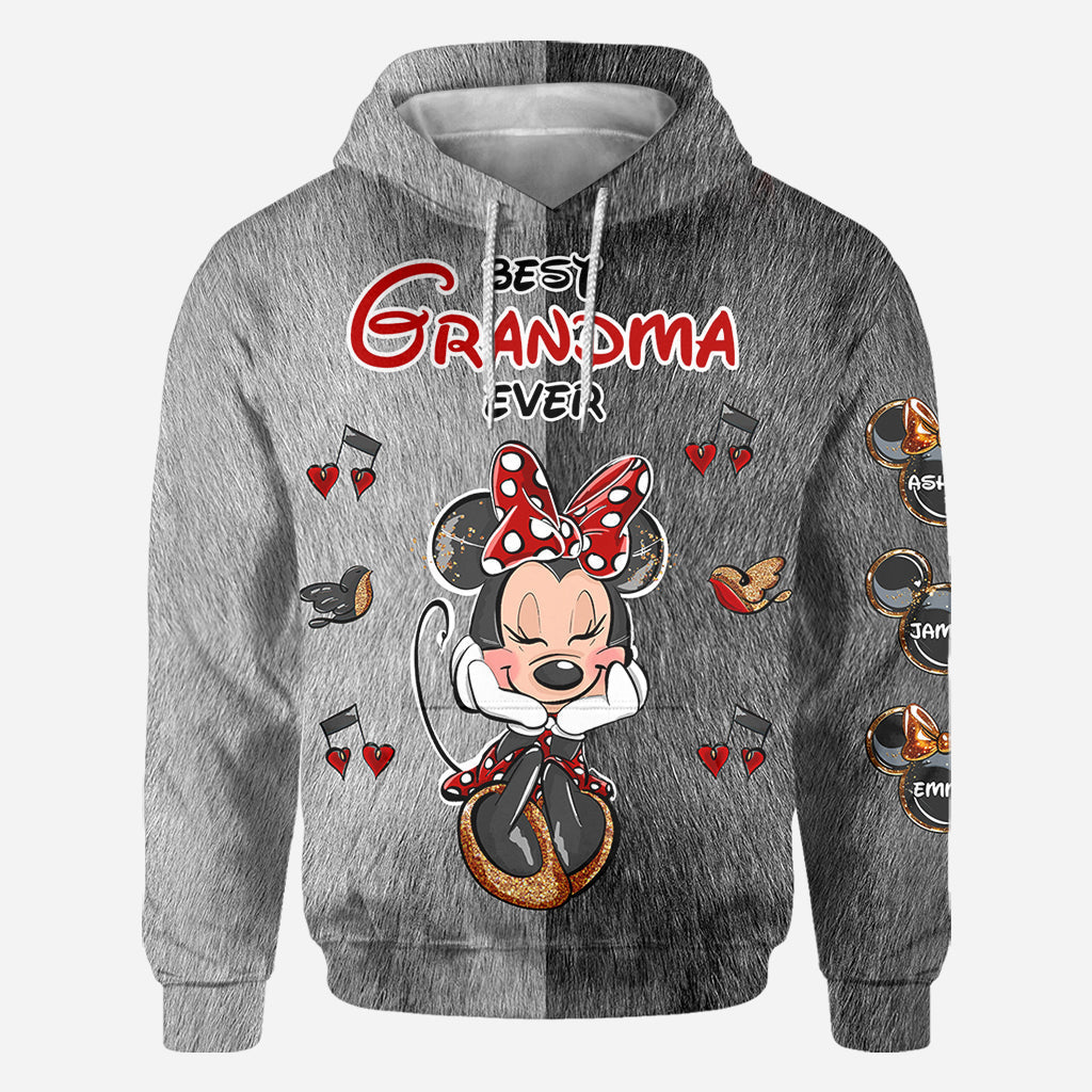 Personalized All Over Shirt Best Grandma Gift with Custom Names All Over Shirt GradoCreations