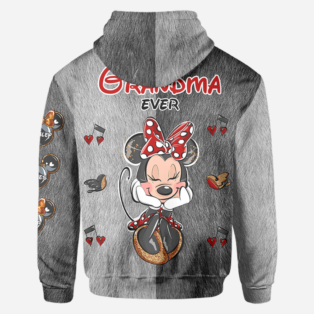 Personalized All Over Shirt Best Grandma Gift with Custom Names All Over Shirt GradoCreations