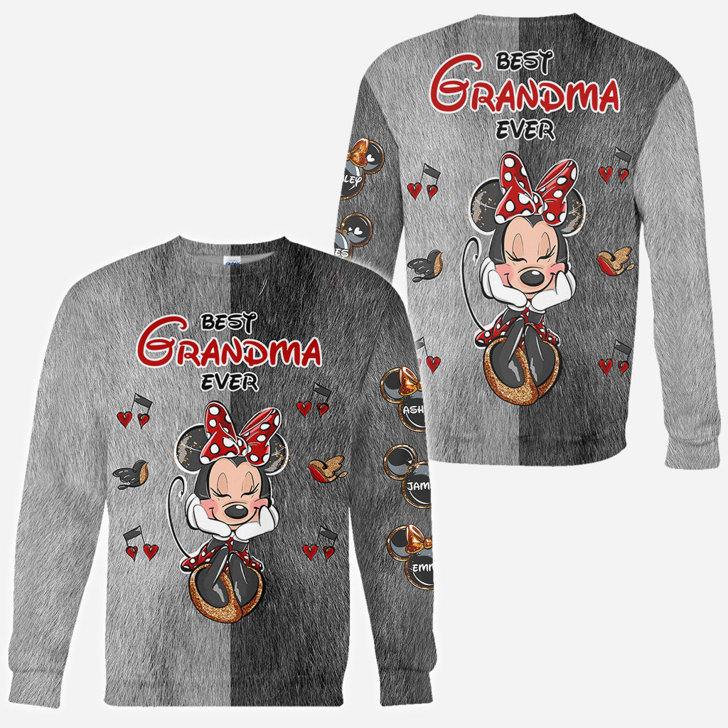 Personalized All Over Shirt Best Grandma Gift with Custom Names All Over Shirt GradoCreations