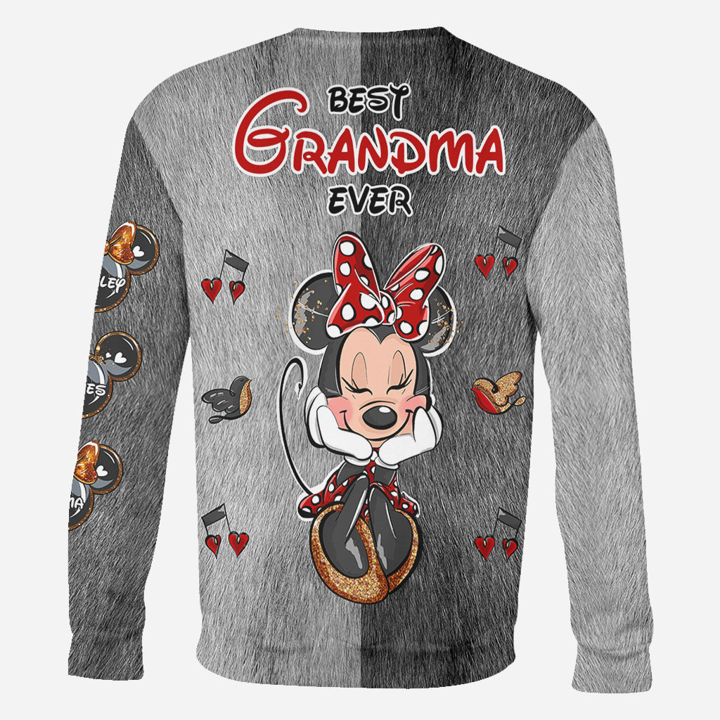 Personalized All Over Shirt Best Grandma Gift with Custom Names All Over Shirt GradoCreations