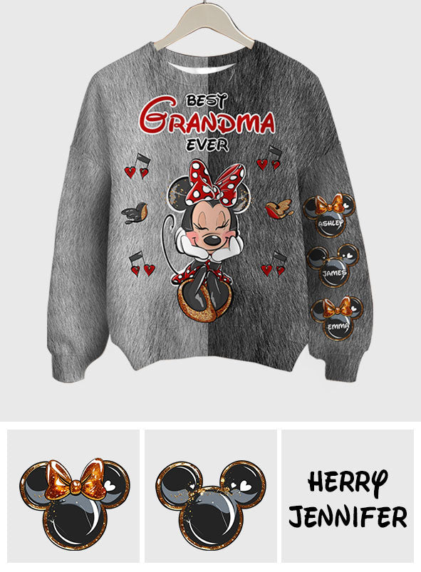 Personalized All Over Shirt Best Grandma Gift with Custom Names All Over Shirt GradoCreations