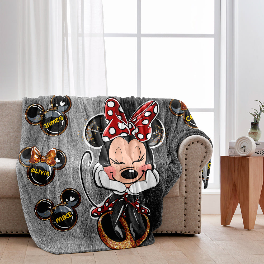 Personalized Minnie Mouse Blanket Best Grandma Ever Gift Blanket GradoCreations