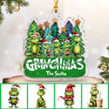 Personalized Grinch Christmas Ornament Custom Name Gift Ornament GradoCreations