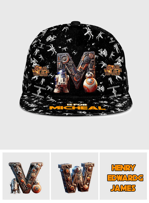 Personalized Star Wars Snapback Hat Custom Name for Kids Snapback GradoCreations