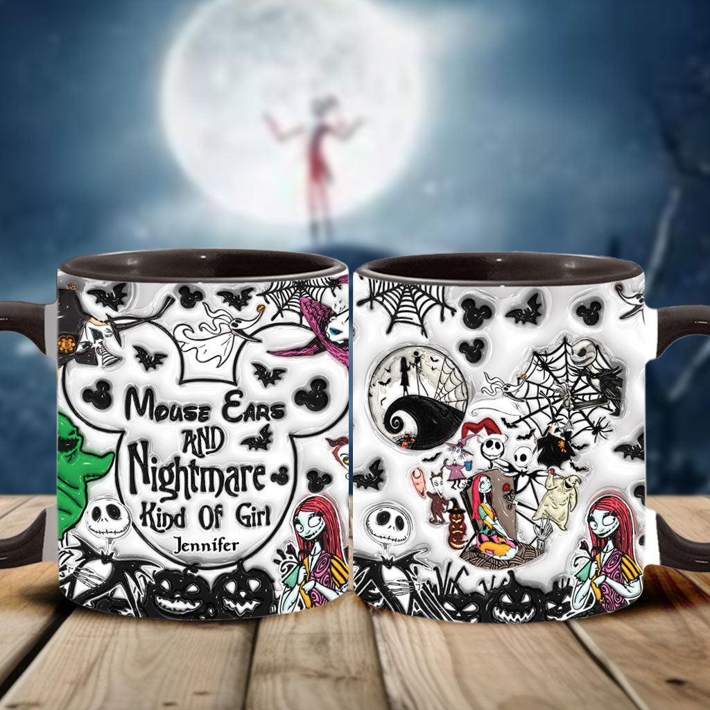 Personalized Mouse Ears Mug Unique Gift for Halloween Lover Accent Mug GradoCreations
