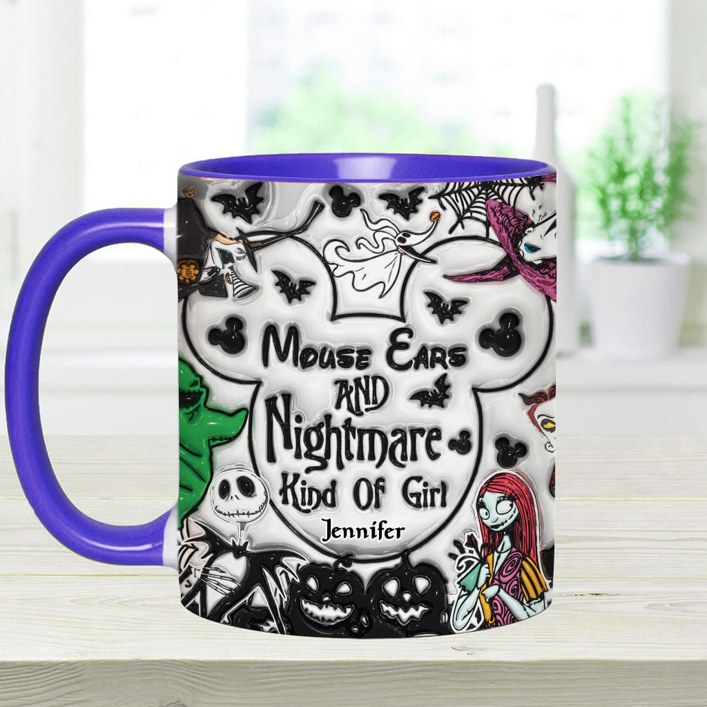 Personalized Mouse Ears Mug Unique Gift for Halloween Lover Accent Mug GradoCreations